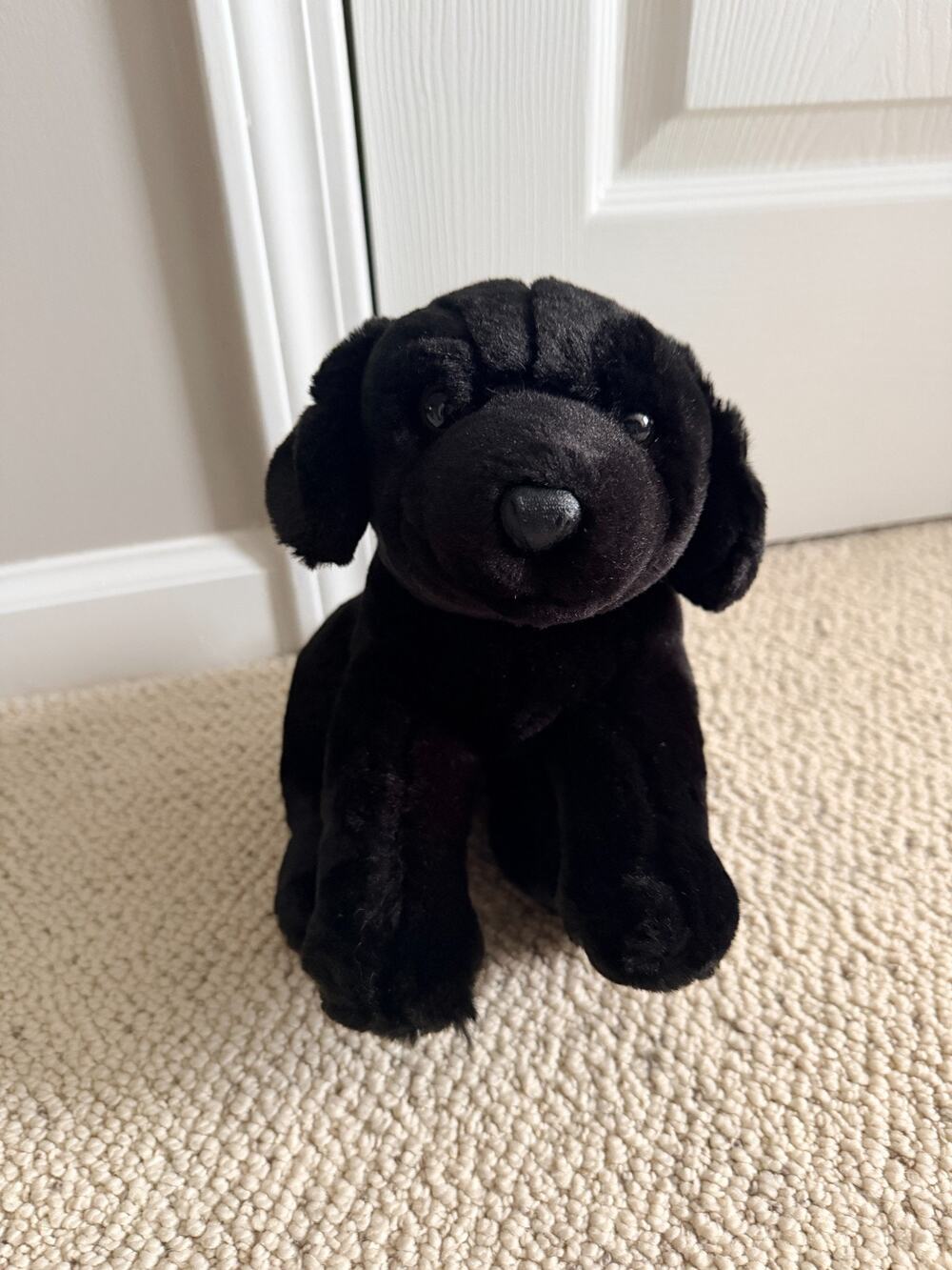 Animal Alley Black Lab Plush 12" Toys R Us Labrador Retriever Puppy Dog Toy